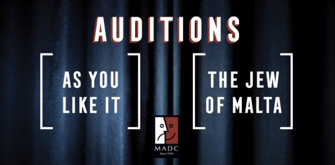  Malta,  Malta, Audition News Malta, AUDITIONS - As You Like It Malta, MADC Malta Amateur Dramatics Club