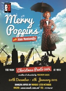 Merry Poppins malta, Productions malta, Upcoming Productions malta, drama malta, theatre malta, panto malta, malta amateur dramatics club malta
