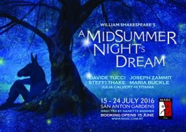 A Midsummer Night's Dream malta, Productions malta, Upcoming Productions malta, drama malta, theatre malta, panto malta, malta amateur dramatics club malta